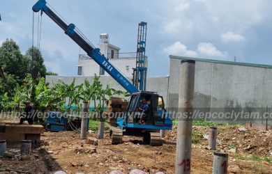 ÉP CỌC BÊ TÔNG LY TÂM VĨNH LONG